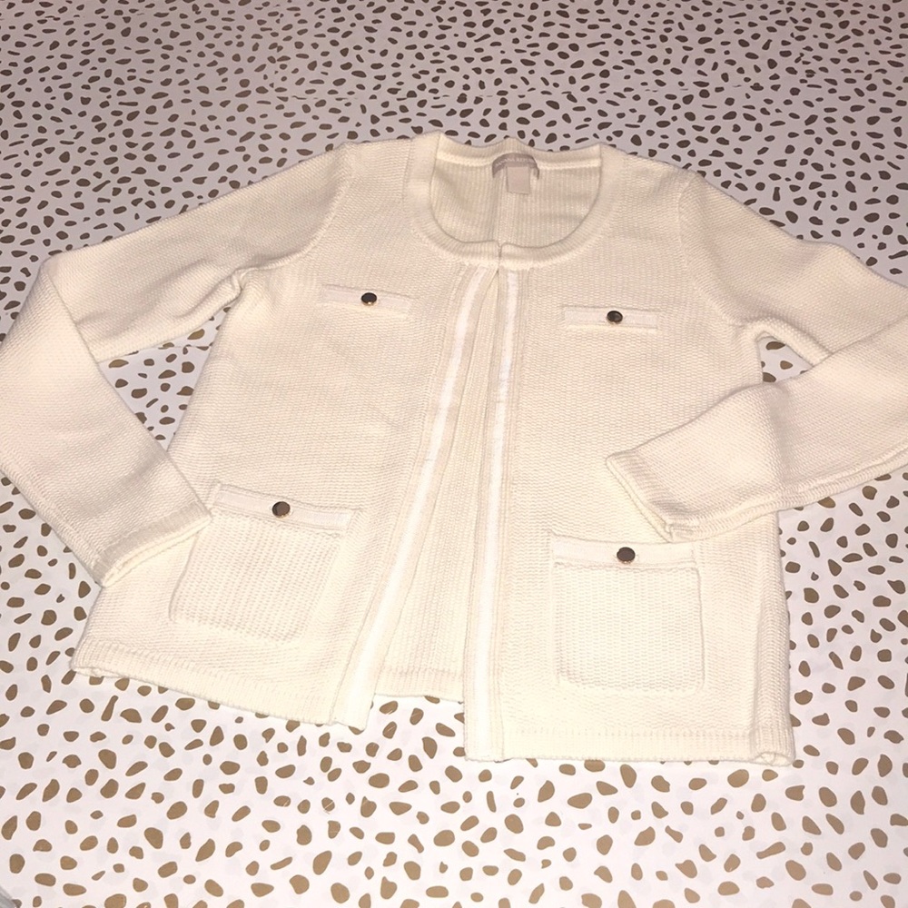 Banana Republic Collarless Sweater Blazer/Cardigan